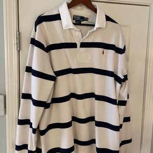 Polo by Ralph Lauren White and Navy Striped Shirt